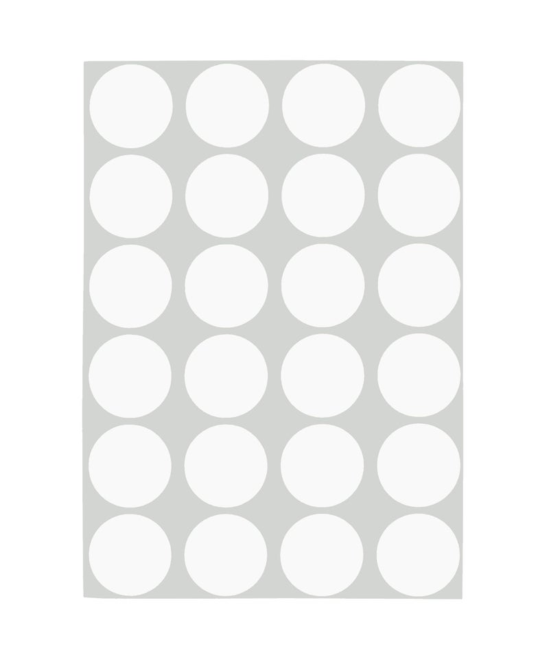 ChromaLabel 3/4 Inch Circle Sticker Labels  Easy to Write On Round Colored Stickers  42 Sheets of Removable Sticky Dots - 1008 Dot Stickers  White Labels - Image 1